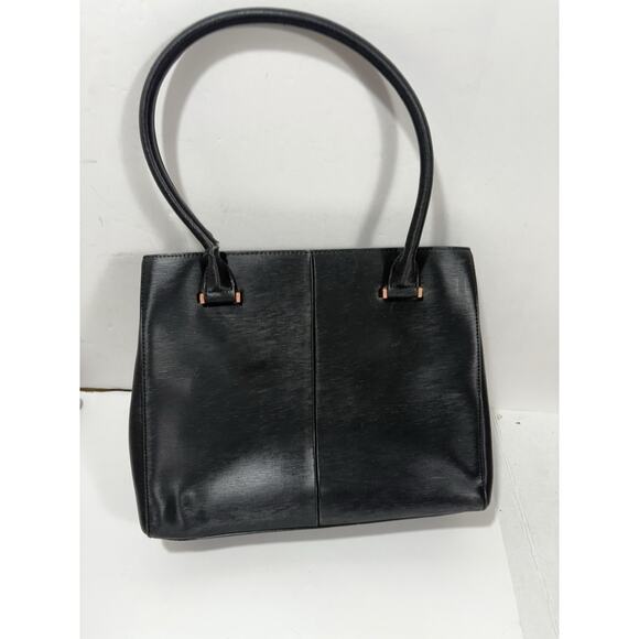 Ted Baker Epi Callaa Bow Detailed Black Leather Shoulder Bag Purse See‎ Pictures - Picture 4 of 15